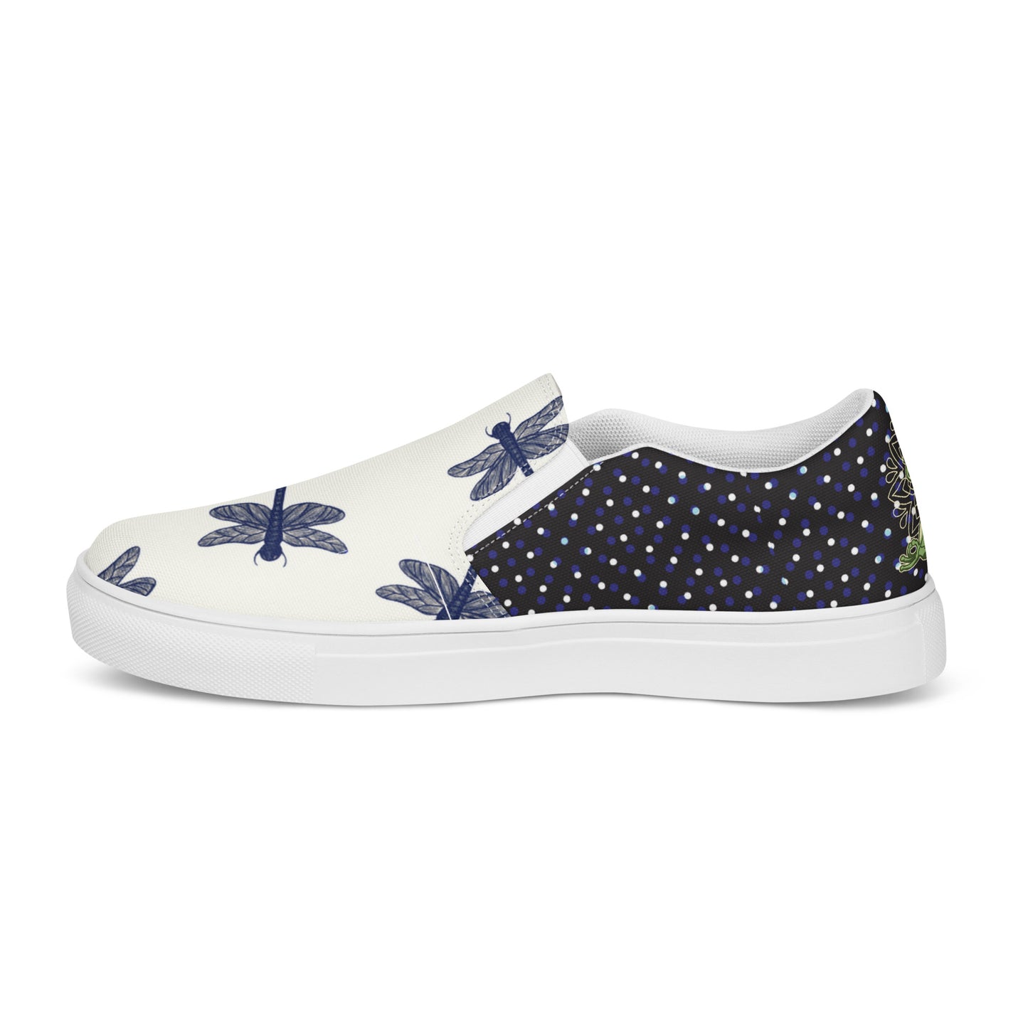 Women’s slip-on canvas shoes (Meditating Frog)