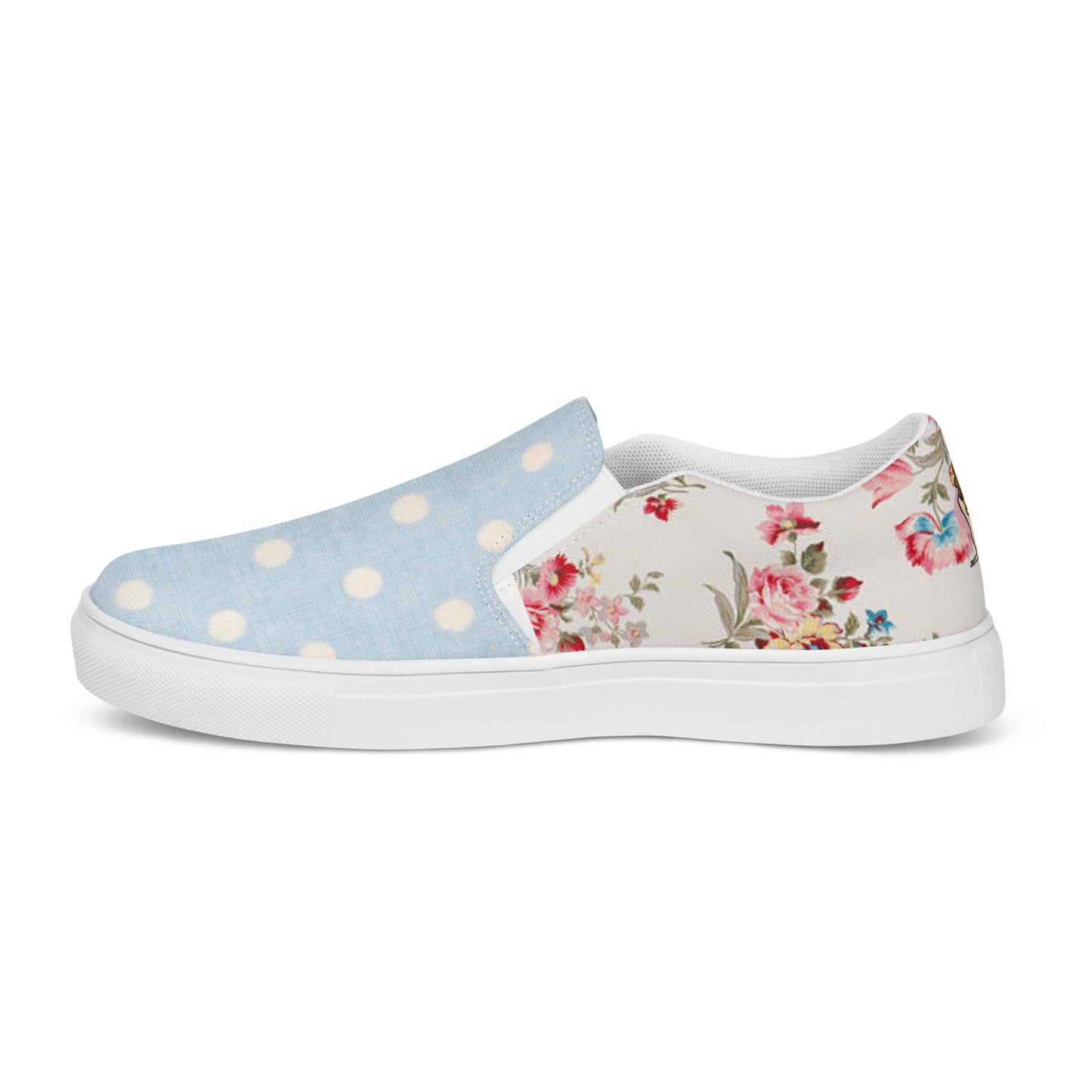 Women’s slip-on canvas shoes (Pin-up Lady)