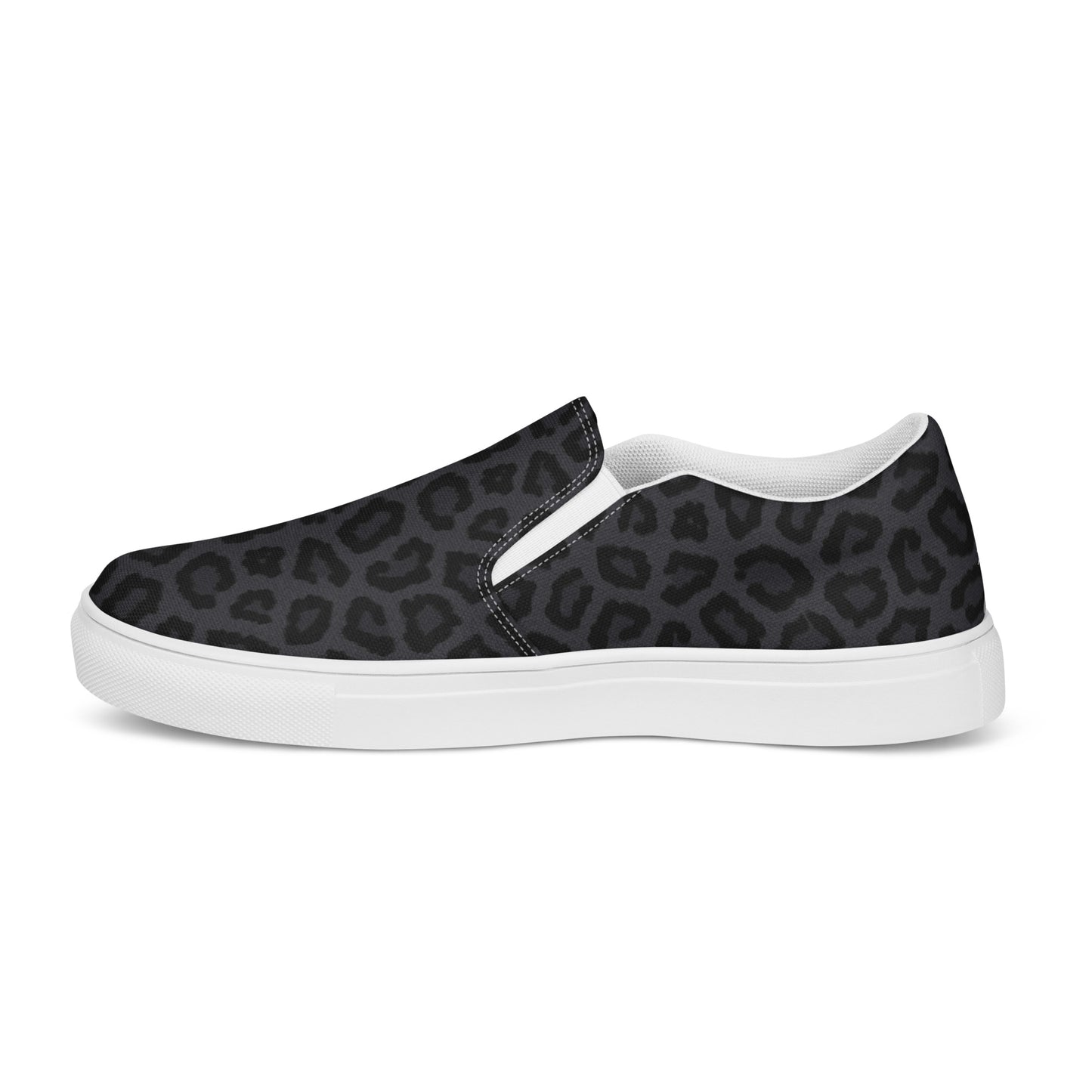 Women’s slip-on canvas shoes (Black Leopard)