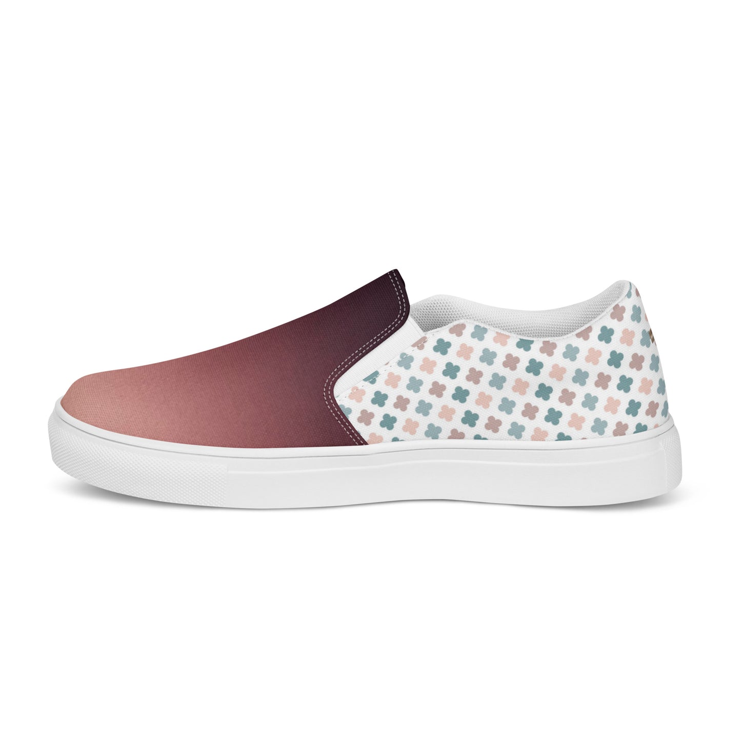 Women’s slip-on canvas shoes (Cross with roses)