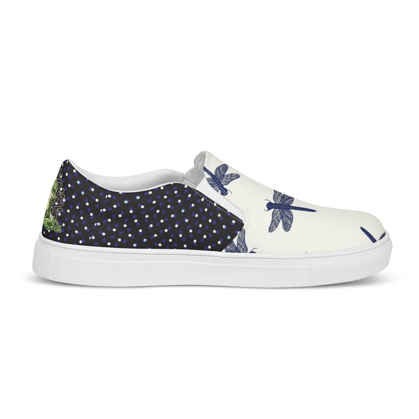 Women’s slip-on canvas shoes (Meditating Frog)