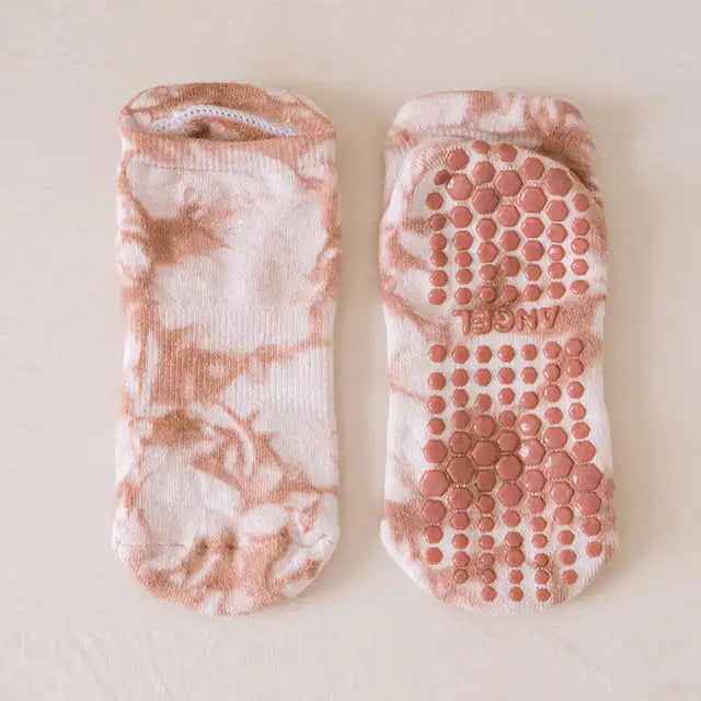 Breathable Tie-Dye Yoga Socks